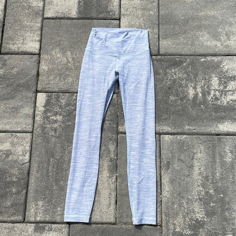 Blue Lined Lululemon Leggings